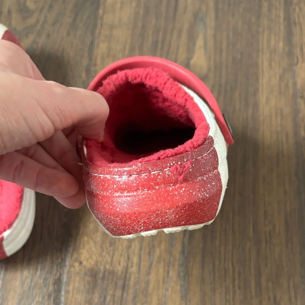 Crocs Kids Red and White Clogs